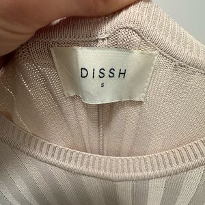 DISSH Light Beige Ribbed Knit dress